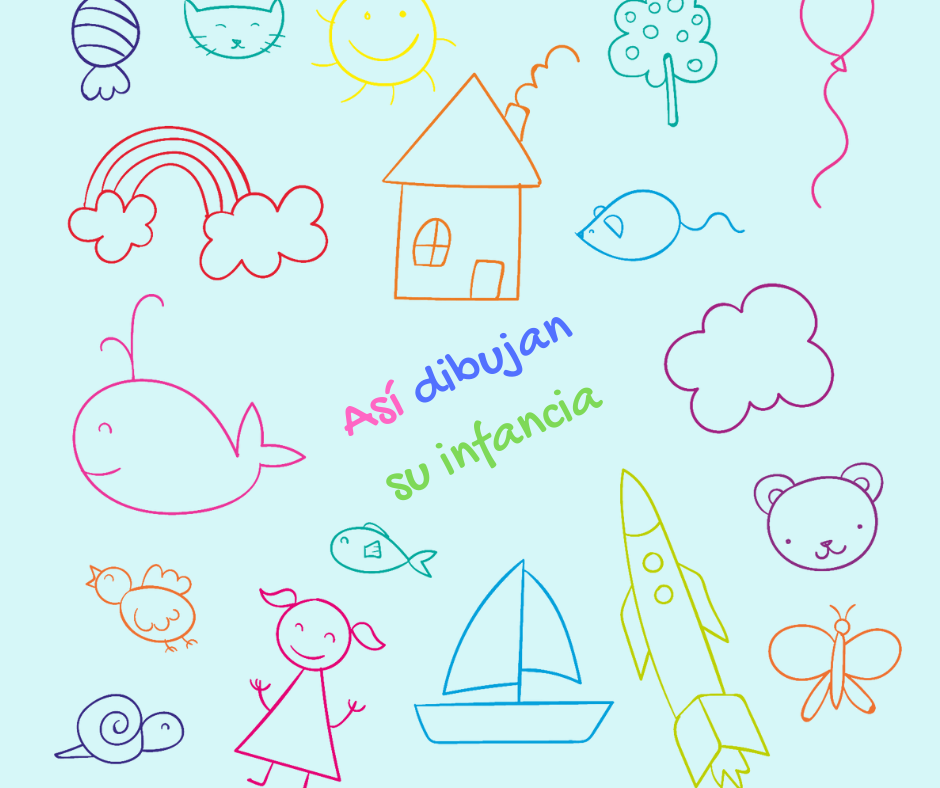 Así dibujan su infancia…
